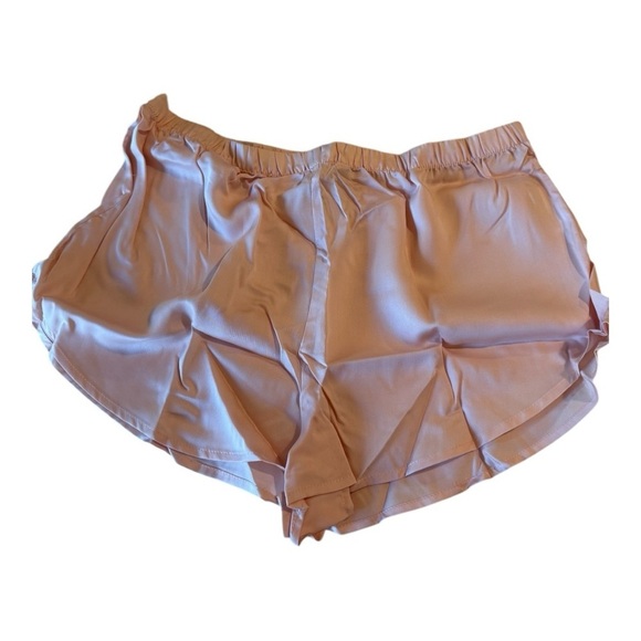 Ettitude Sateen Shortie (Cloud Pink) Large Intimates Pajamas Lounge Shorts NEW - Picture 9 of 13